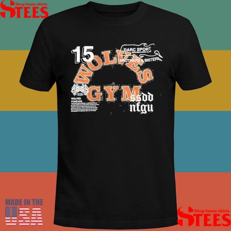 Wolves Gym V2 Premium Raw Hem Box Cut Wolf T-shirt