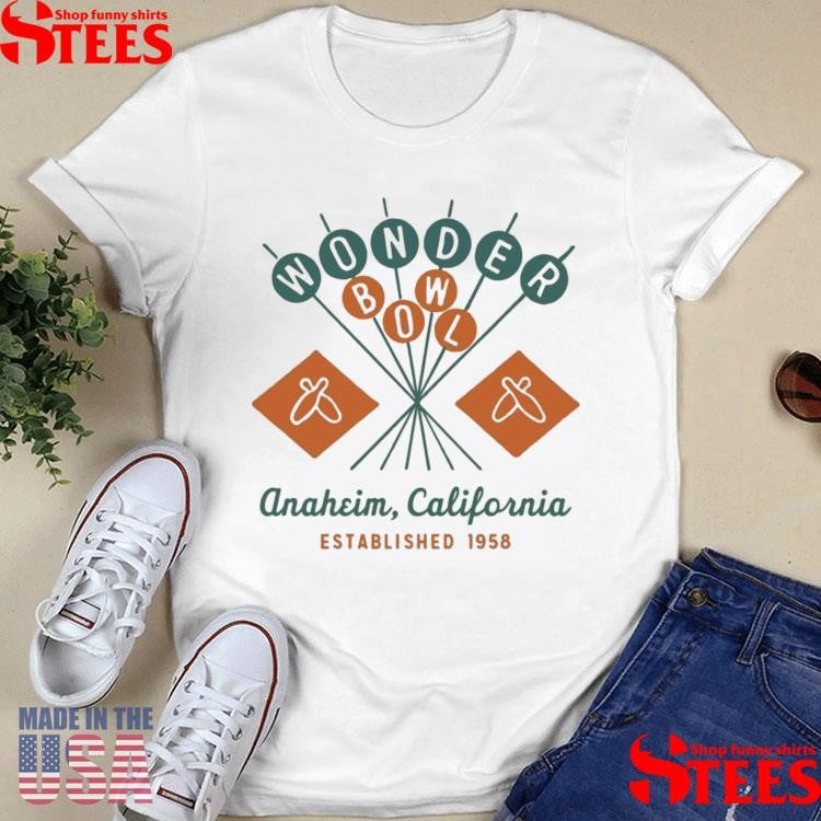 Wonder Bowl Anaheim California Established 1958 Shirts