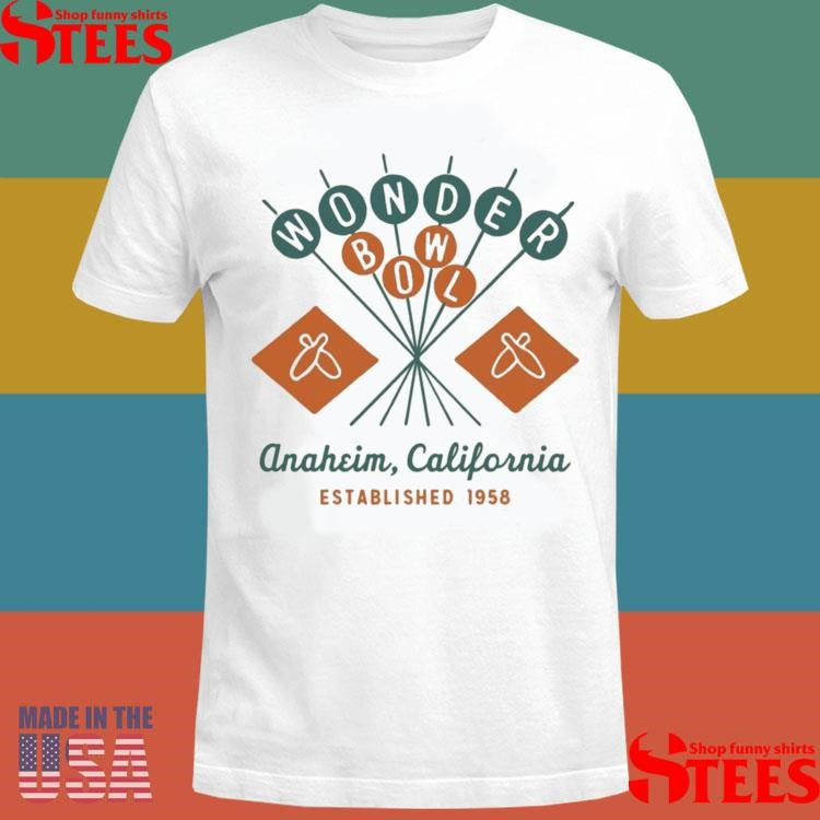 Wonder Bowl Anaheim California Established 1958 Shirts