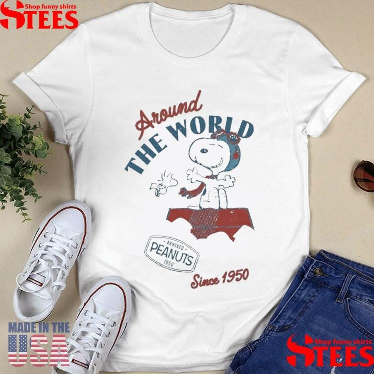 Woodstock The Peanuts Around The World Since 1950 T-shirt