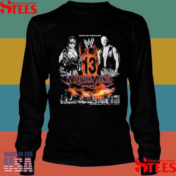 WrestleMania 13 Bret Hart vs Stone Cold Steve Austin Shirts