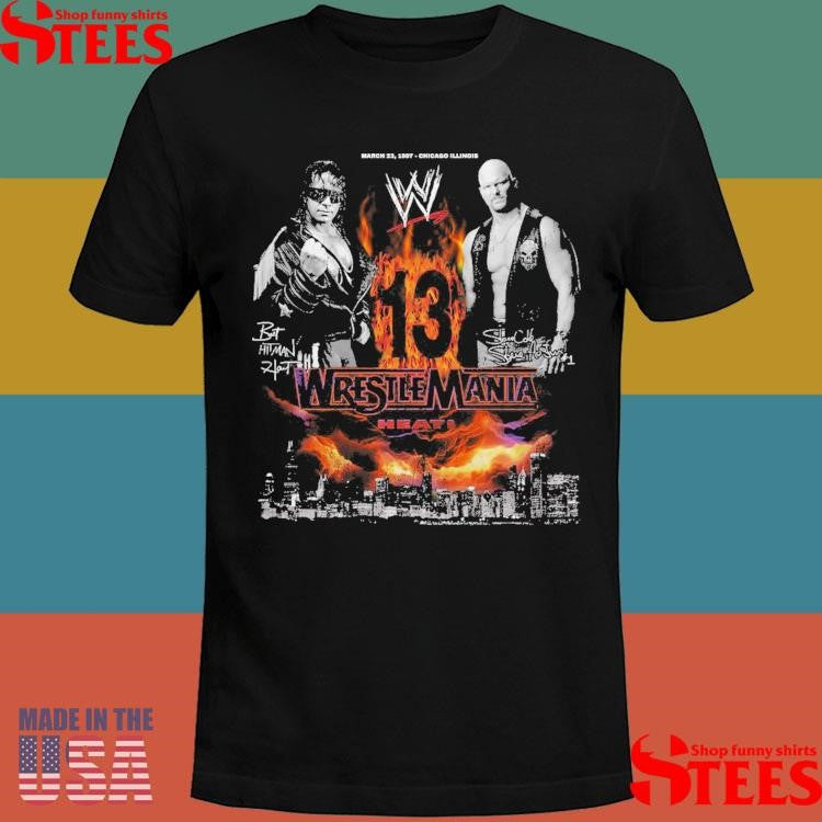 WrestleMania 13 Bret Hart vs Stone Cold Steve Austin Shirts