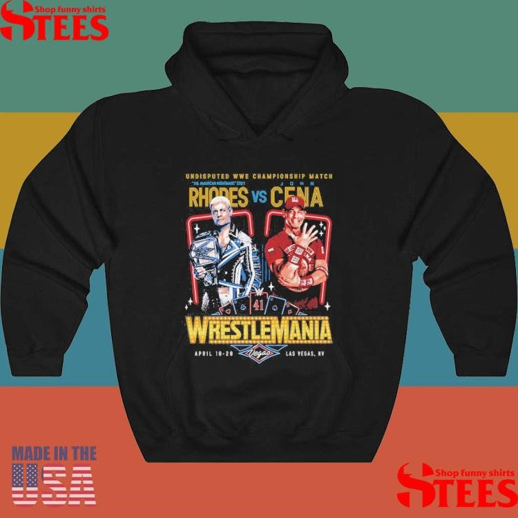 WrestleMania 41 Cody Rhodes vs John Cena Shirts