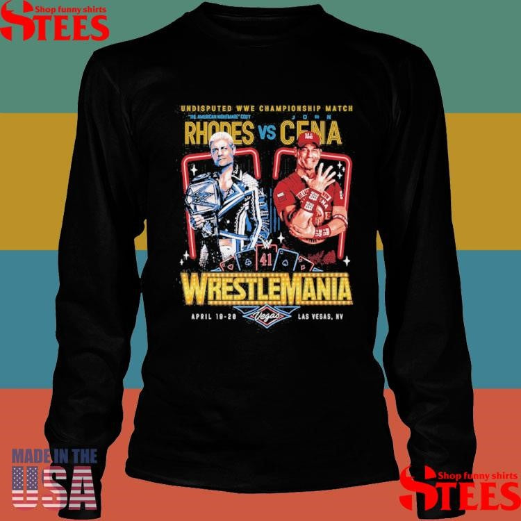 WrestleMania 41 Cody Rhodes vs John Cena Shirts