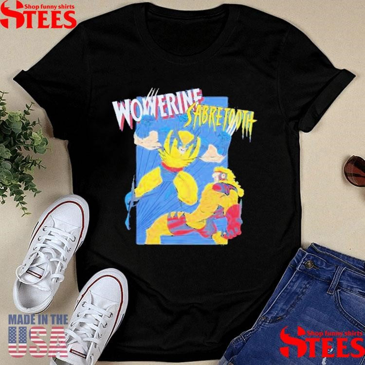 X-men Wolverine Vs Sabretooth T-shirt