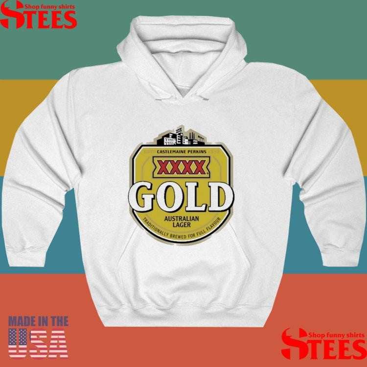 Xxxx Beer Gold Australian Lager Castlemaine Perkins Traditionally Brewed For Full Flavour Logo Shirts