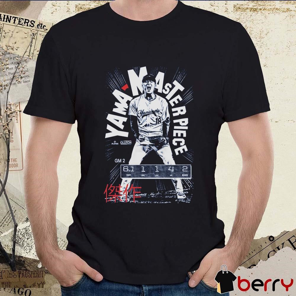 Yama-Masterpiece Yoshinobu Yamamoto Los Angeles Dodgers t-shirt