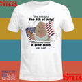You Look Like The 4th Of July Wakes We Want A Hot Dog Real Bad American Flag T-shirt