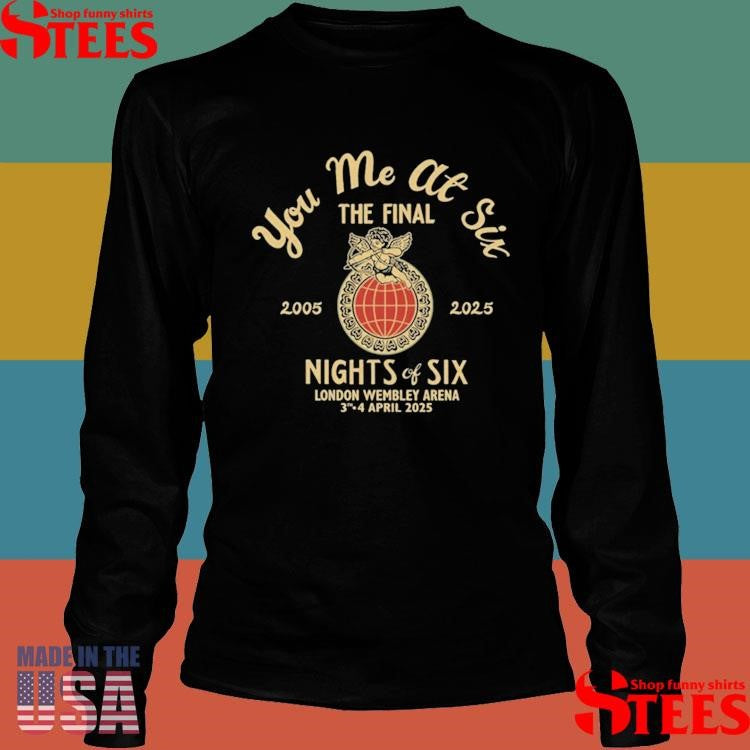 You Me At Six The Final Night Of Six Tour Wembley, London Wembley Arena Uk 2025 Shirts