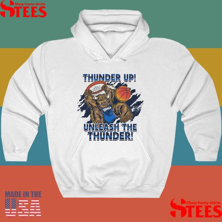 Youth Oklahoma City Thunder Glow In The Dark Dunking Rumble Shirts
