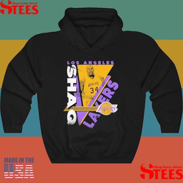 Youth Shaquille O’neal Black Los Angeles Lakers In The Zone Shirts