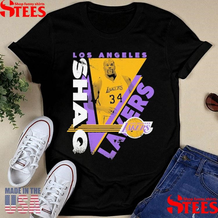 Youth Shaquille O’neal Black Los Angeles Lakers In The Zone Shirts
