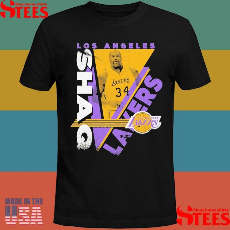 Youth Shaquille O’neal Black Los Angeles Lakers In The Zone Shirts