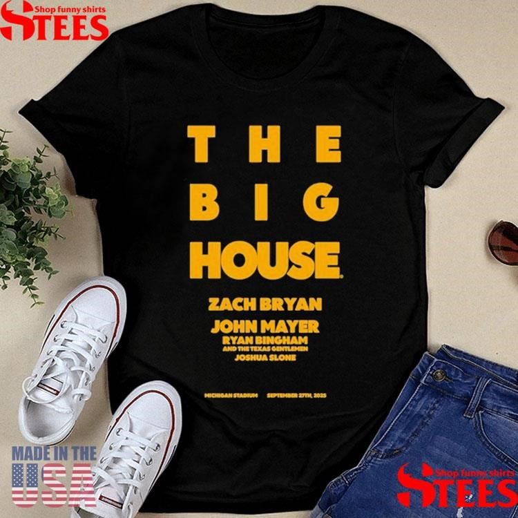 Zach Bryan The Big House Michigan T-shirt