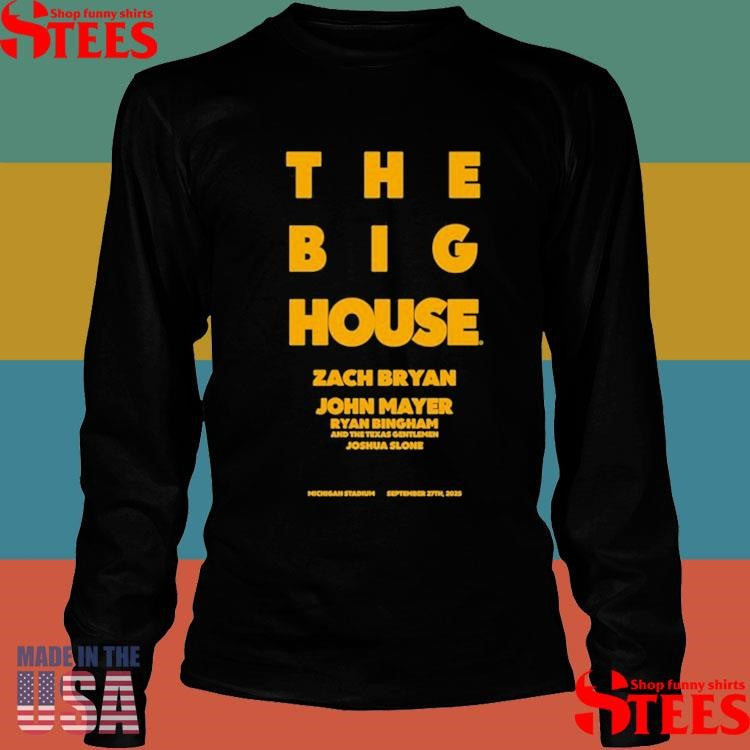 Zach Bryan The Big House Michigan T-shirt