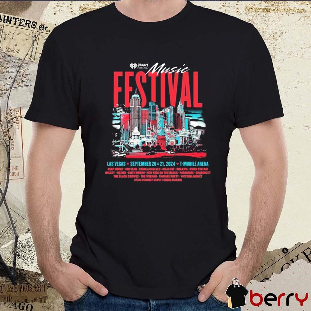 iHeartRadio Music Festival Sept 20-21 2024 T Mobile Arena t-shirt