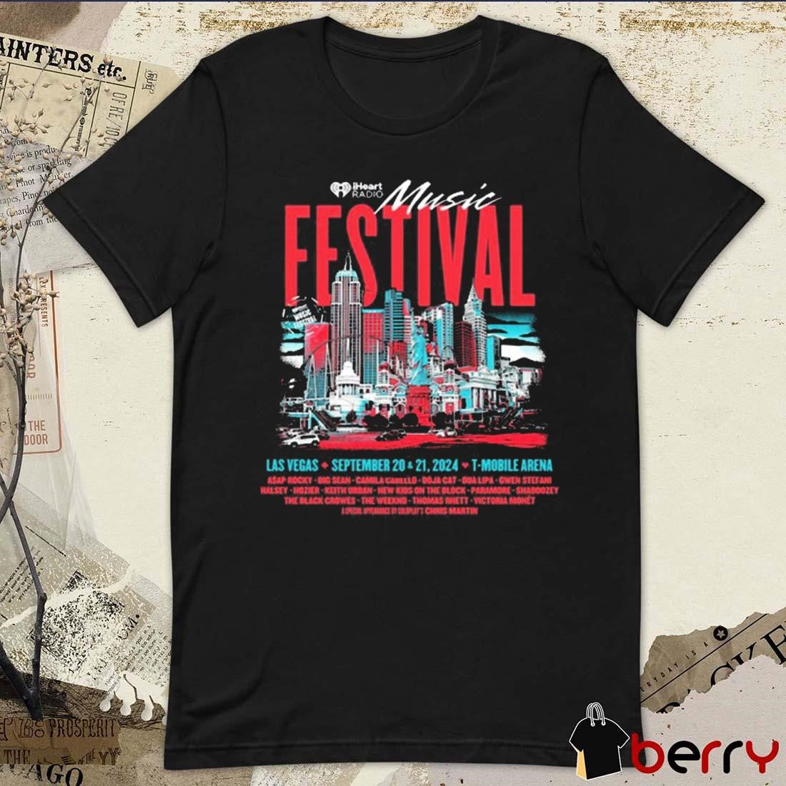 iHeartRadio Music Festival Sept 20-21 2024 T Mobile Arena t-shirt