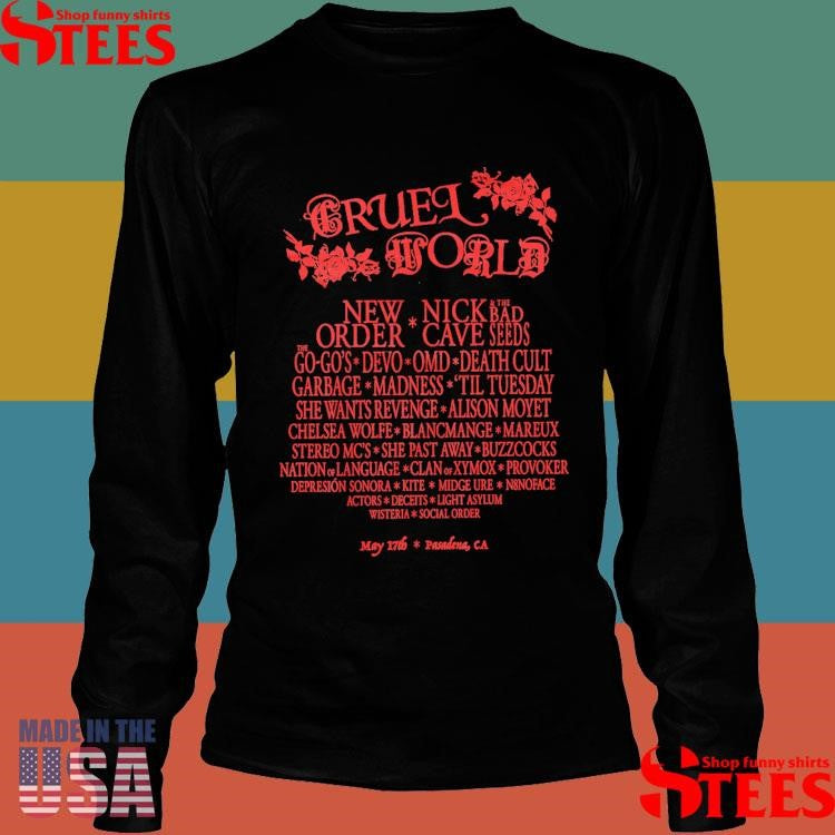 ruel World Cruel World 2025 Lineup Shirts