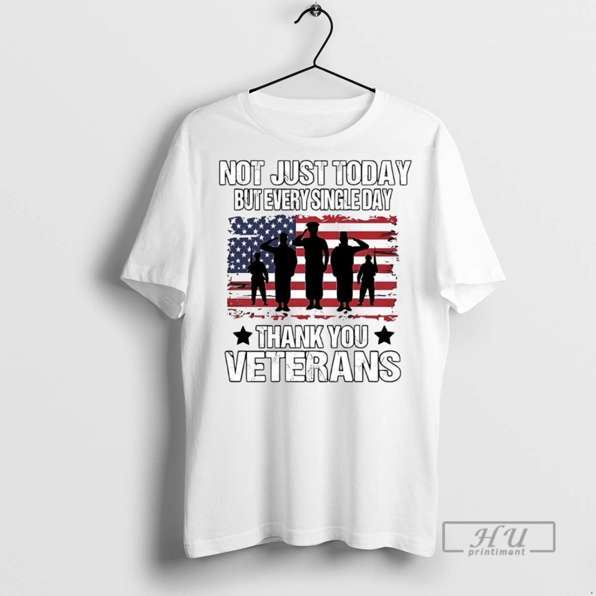 Officials America Flag Not Just Today But Every Single Day Veterans T Shirt