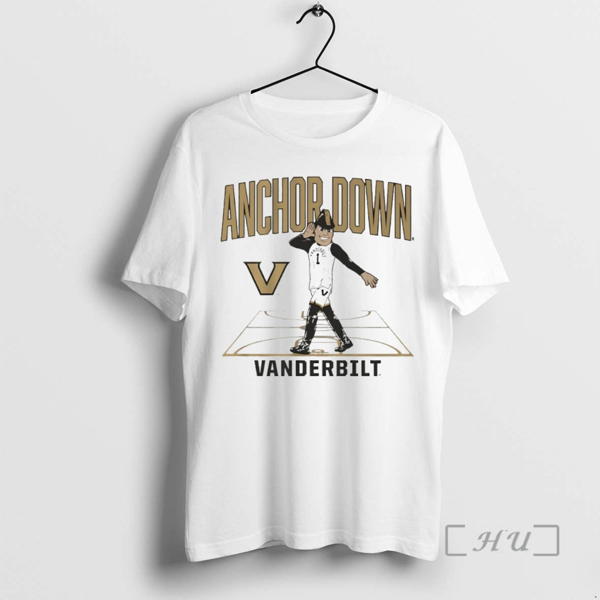 Officials Anchor Down Vanderbilt Commodores Basketball Mascot Court Circle T-Shirts, Hoodie, Sweatshirt | CiraTrend.com
