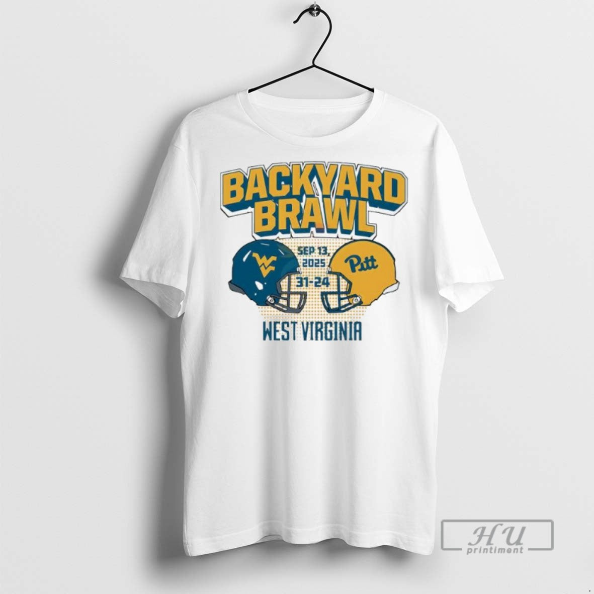 Officials Backyard Brawl West Virginia Vs Pittsburgh Panthers 31 24 2025 Tee Shirt