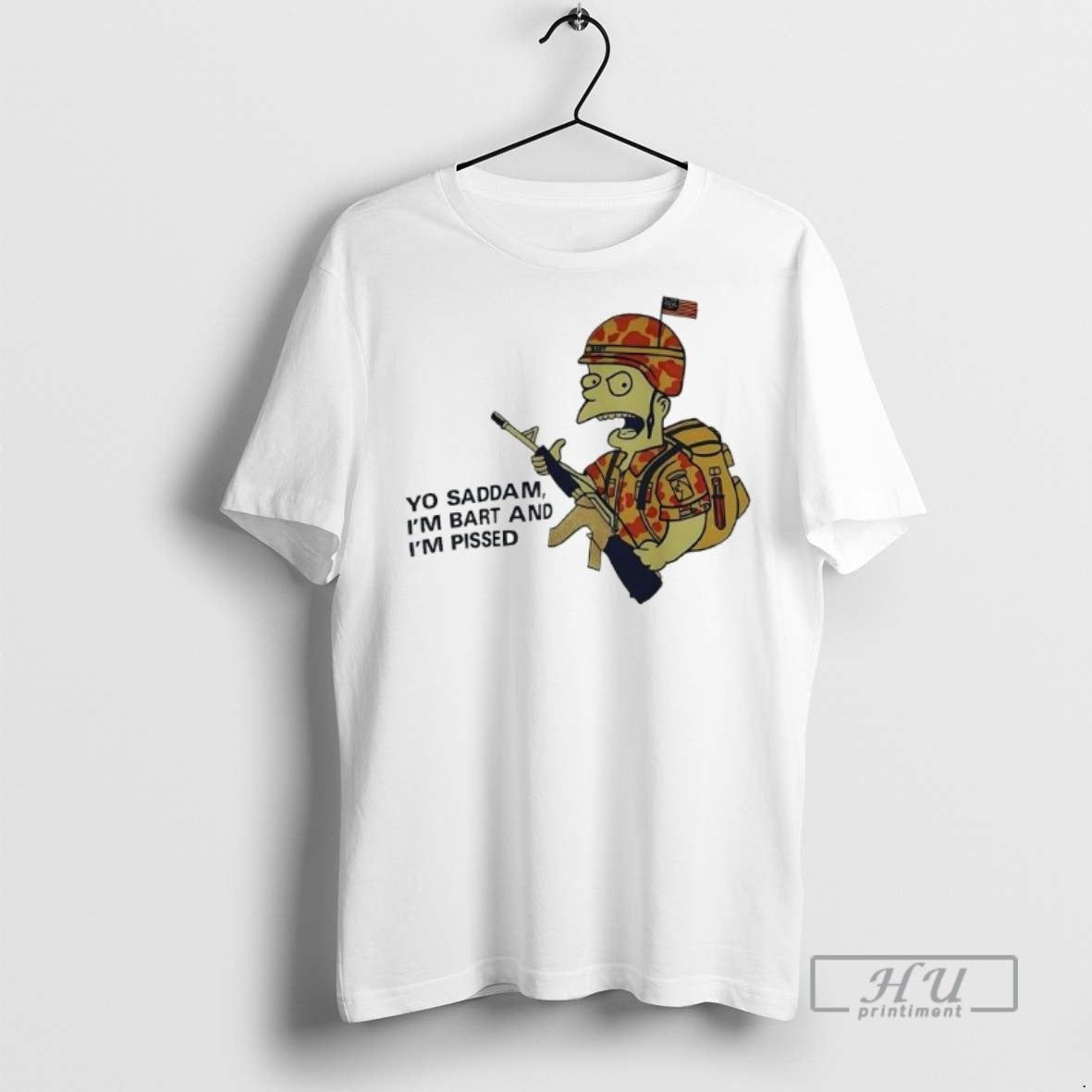 Officials Bart Soldier Yo Saddam Im Bart And Im Pissed Tee Shirt