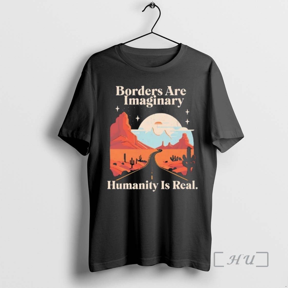 Officials Borders Are Imaginary Humanity Is Real Vintage T-Shirts, Hoodie, Sweatshirt | CiraTrend.com