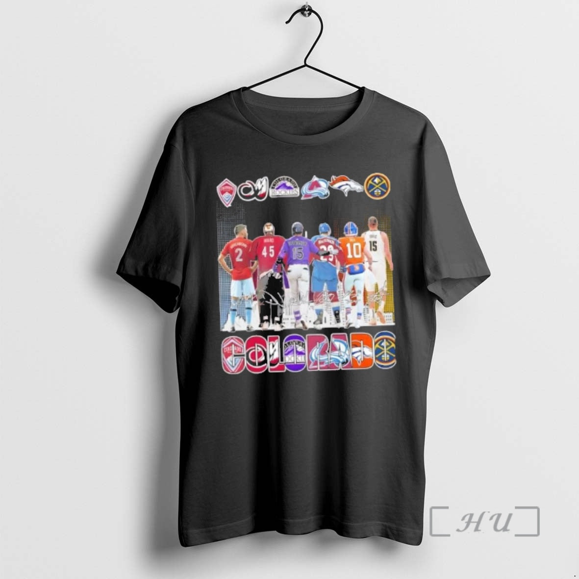 Officials Colorado City Sports Legends Skyline Signatures T-Shirts, Hoodie, Sweatshirt | CiraTrend.com
