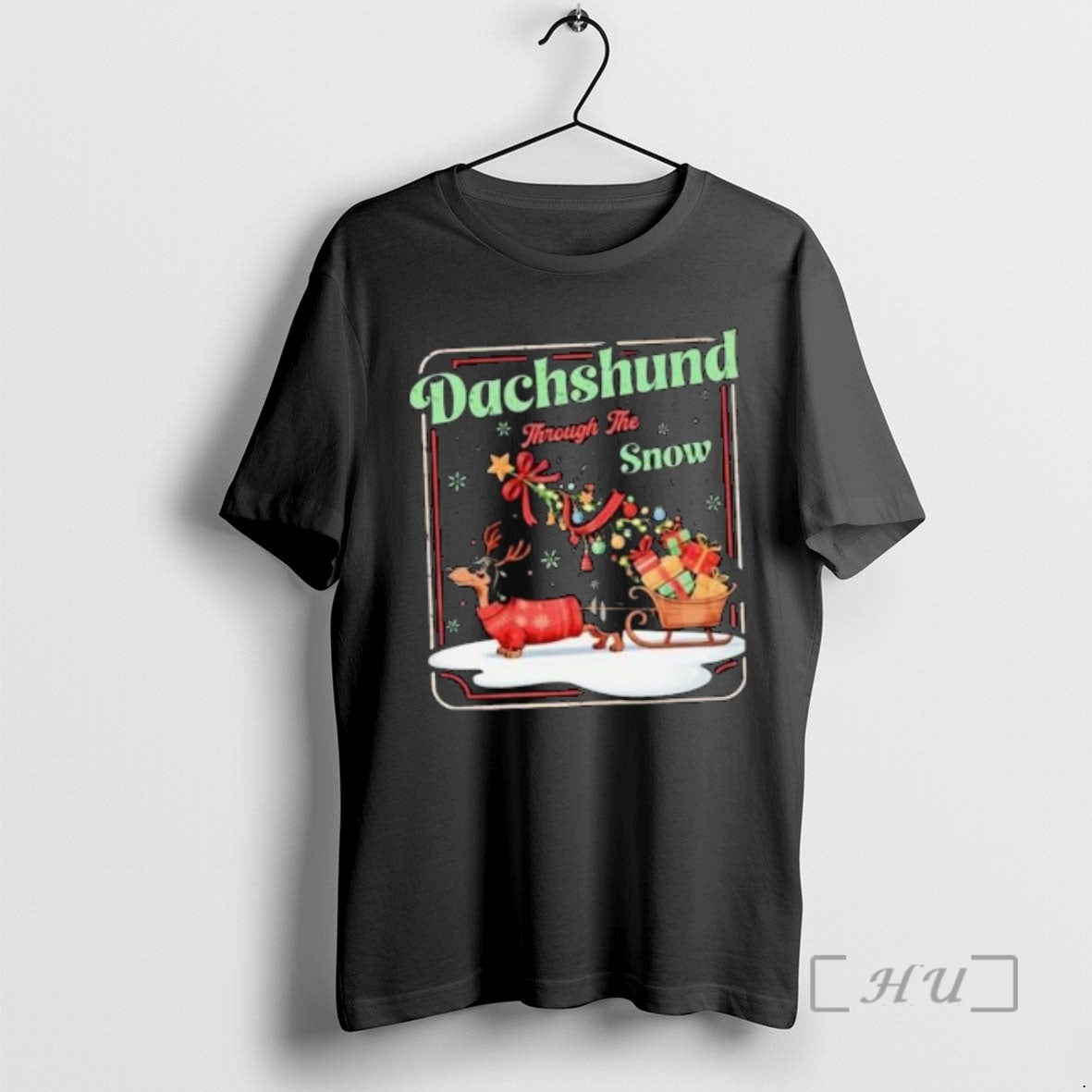 Officials Dachshund Through The Snow Christmas 2025 Circle Black T-Shirts, Hoodie, Sweatshirt | CiraTrend.com