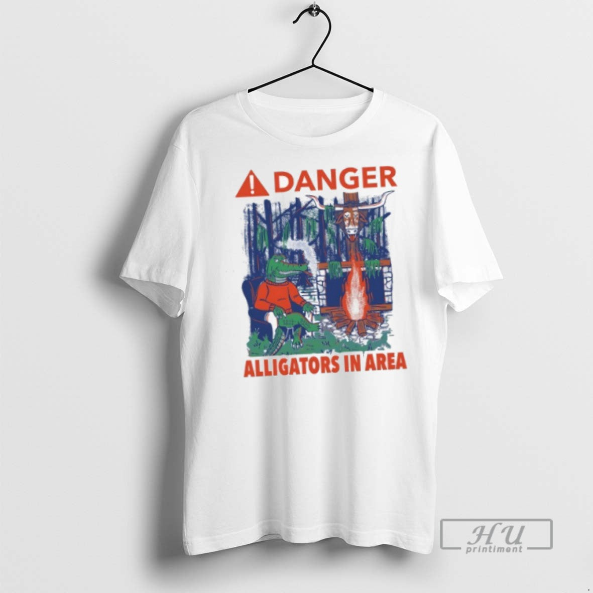 Officials Danger Alligators In Area Florida Gators Beat Texas Longhorns T Shirt