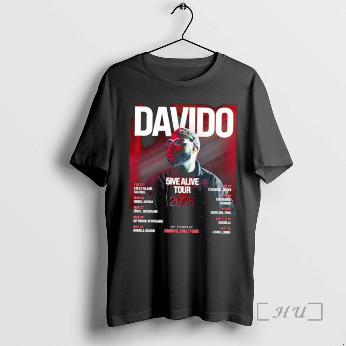 Officials Davido 5ive Alive Tour 2026 Concert Dates Music Fan T-Shirts, Hoodie, Sweatshirt | CiraTrend.com