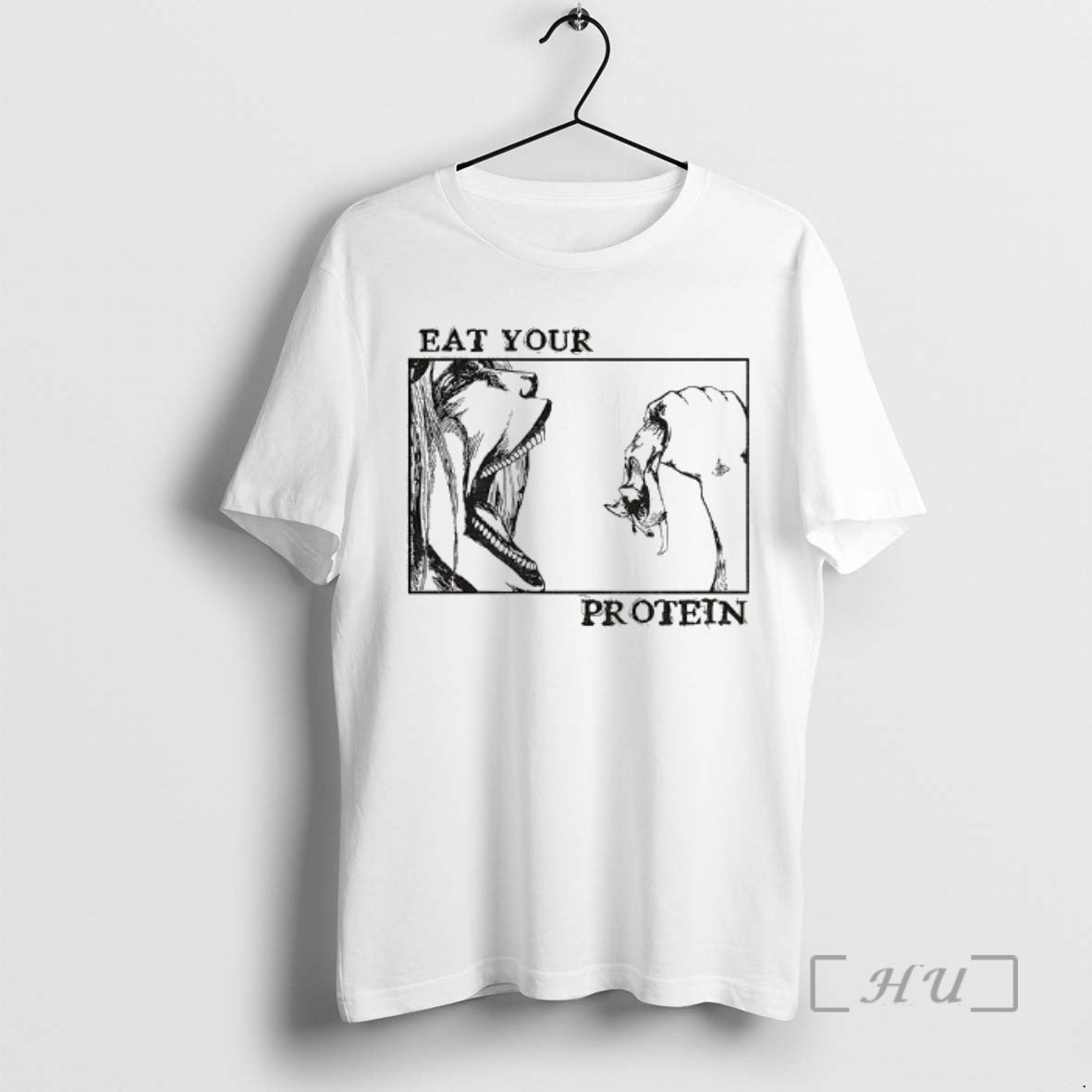 Officials Eat Your Protein Anime Attack On Titan Anime Gym T-Shirts, Hoodie, Sweatshirt | CiraTrend.com