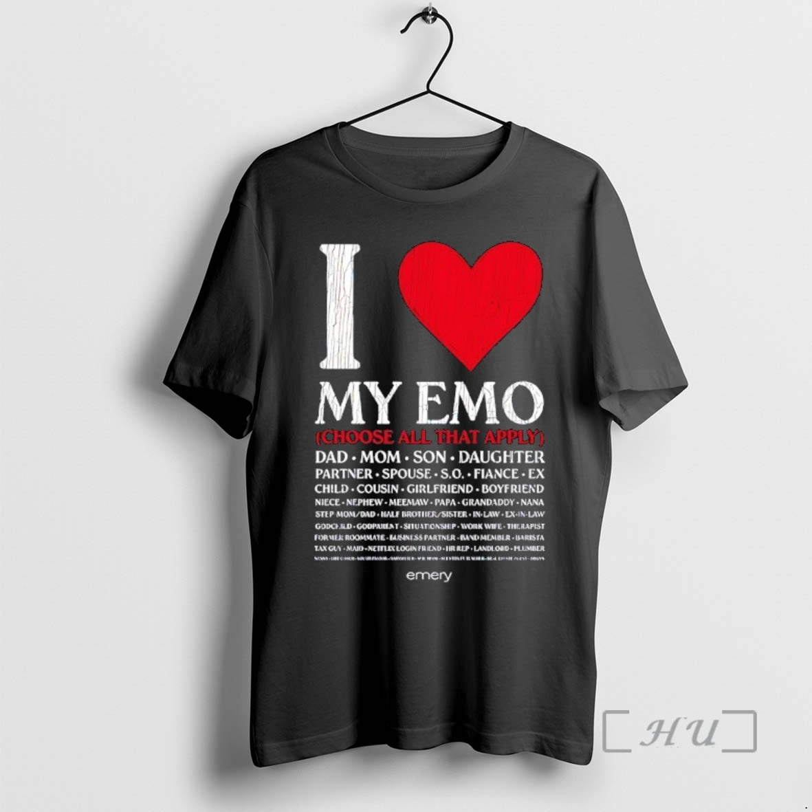 Officials Emery I Love My Emo Choose All That Apply T-Shirts, Hoodie, Sweatshirt | CiraTrend.com
