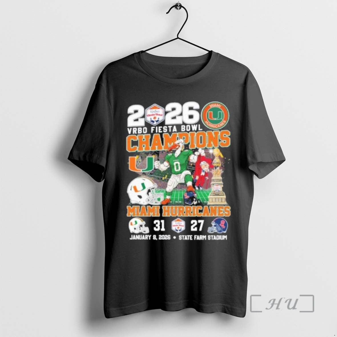 Officials Fiesta Bowl Champions Miami Beat Ole Miss Cfp T-Shirts, Hoodie, Sweatshirt | CiraTrend.com