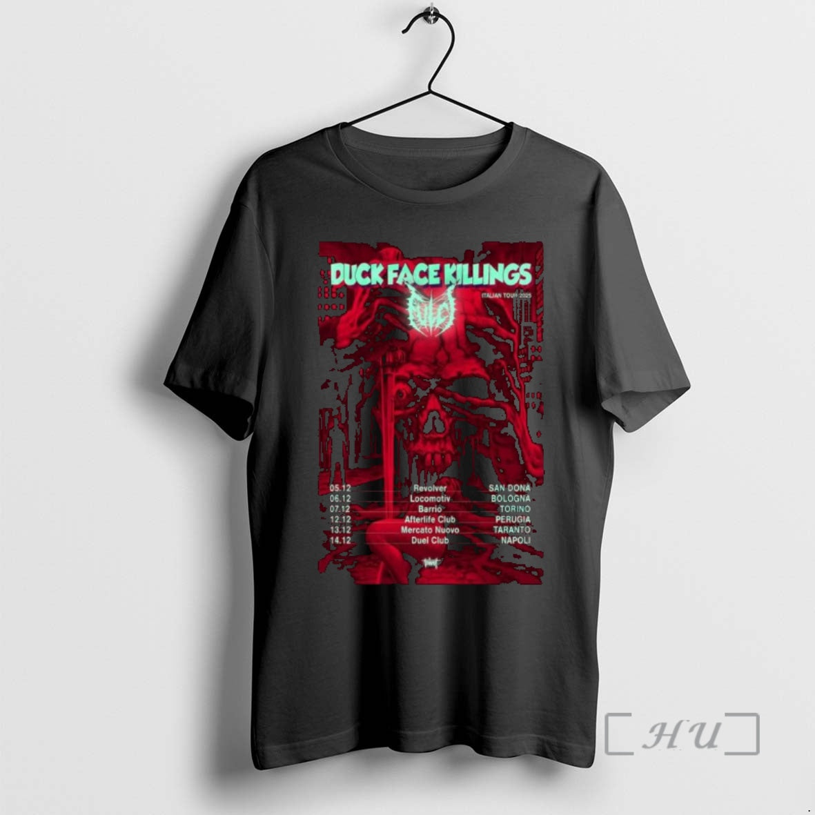 Officials Fulci Duck Face Killings Italian Tour Show December 2025 T-Shirts, Hoodie, Sweatshirt | CiraTrend.com