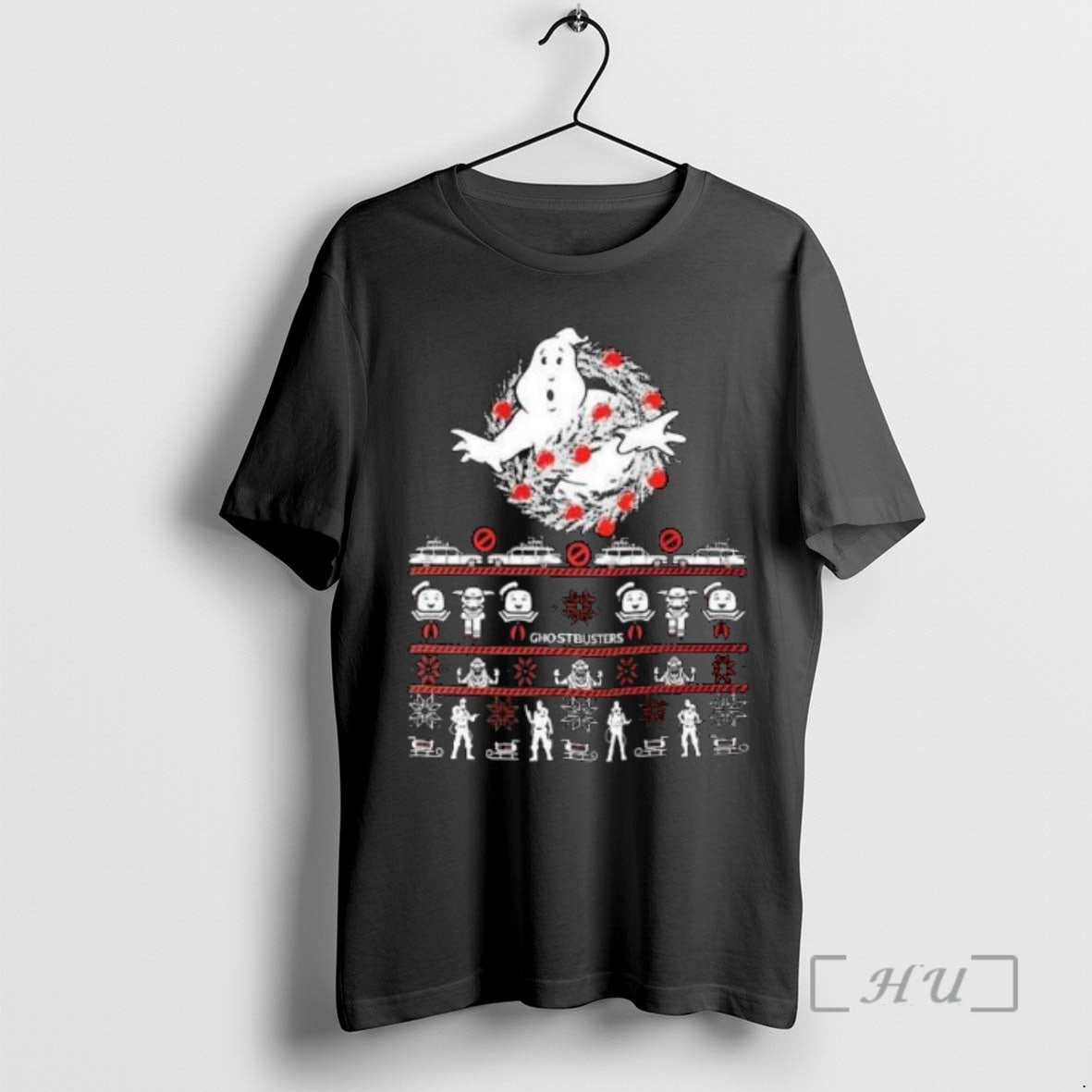 Officials Ghostbusters Ugly Christmas Circle Black T-Shirts, Hoodie, Sweatshirt | CiraTrend.com