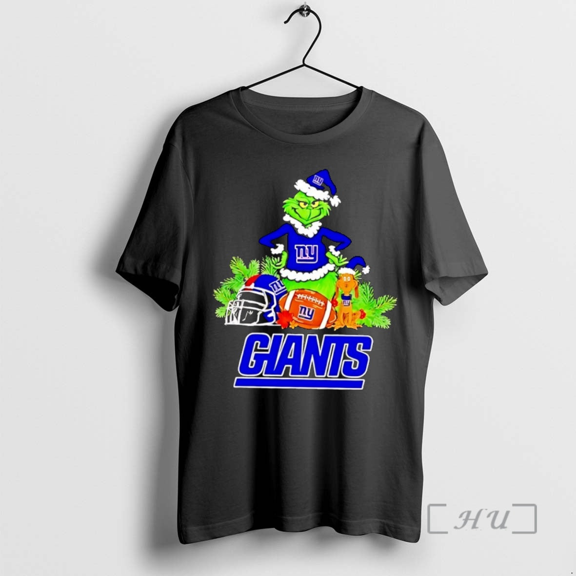 Officials Grinch And Max Dog New York Giants Football Merry Christmas Premium T Shirts Sweater Hoodie, Sweatshirt