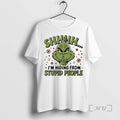 Officials Grinch Shhh Im Hiding From Stupid People Circle T-Shirts, Hoodie, Sweatshirt | CiraTrend.com
