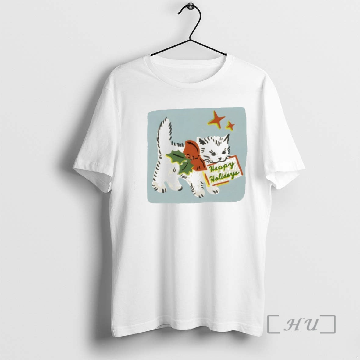Officials Happy Holidays Cat Yarrow Goods T-Shirts, Hoodie, Sweatshirt | CiraTrend.com