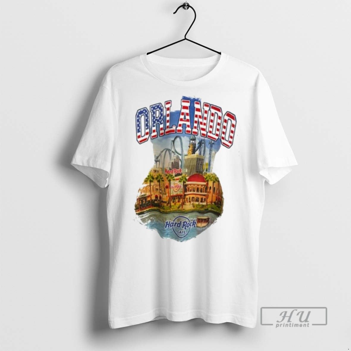 Officials Hard Rock Cafe Orlando Graphic Tee Shirt