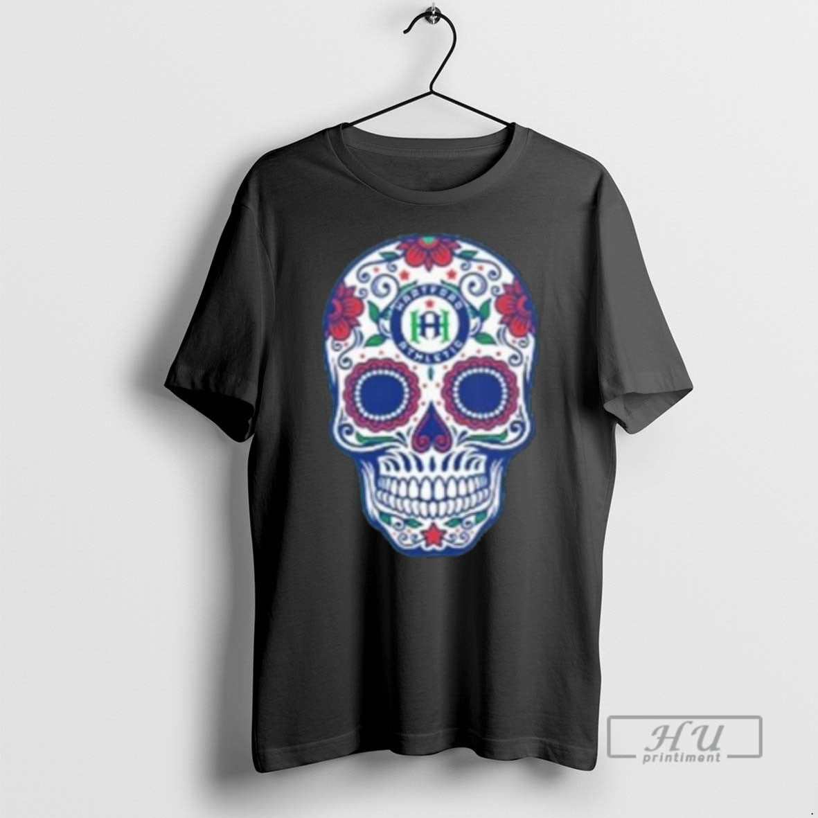 Officials Hartford Heather Kelly Skull T Shirt