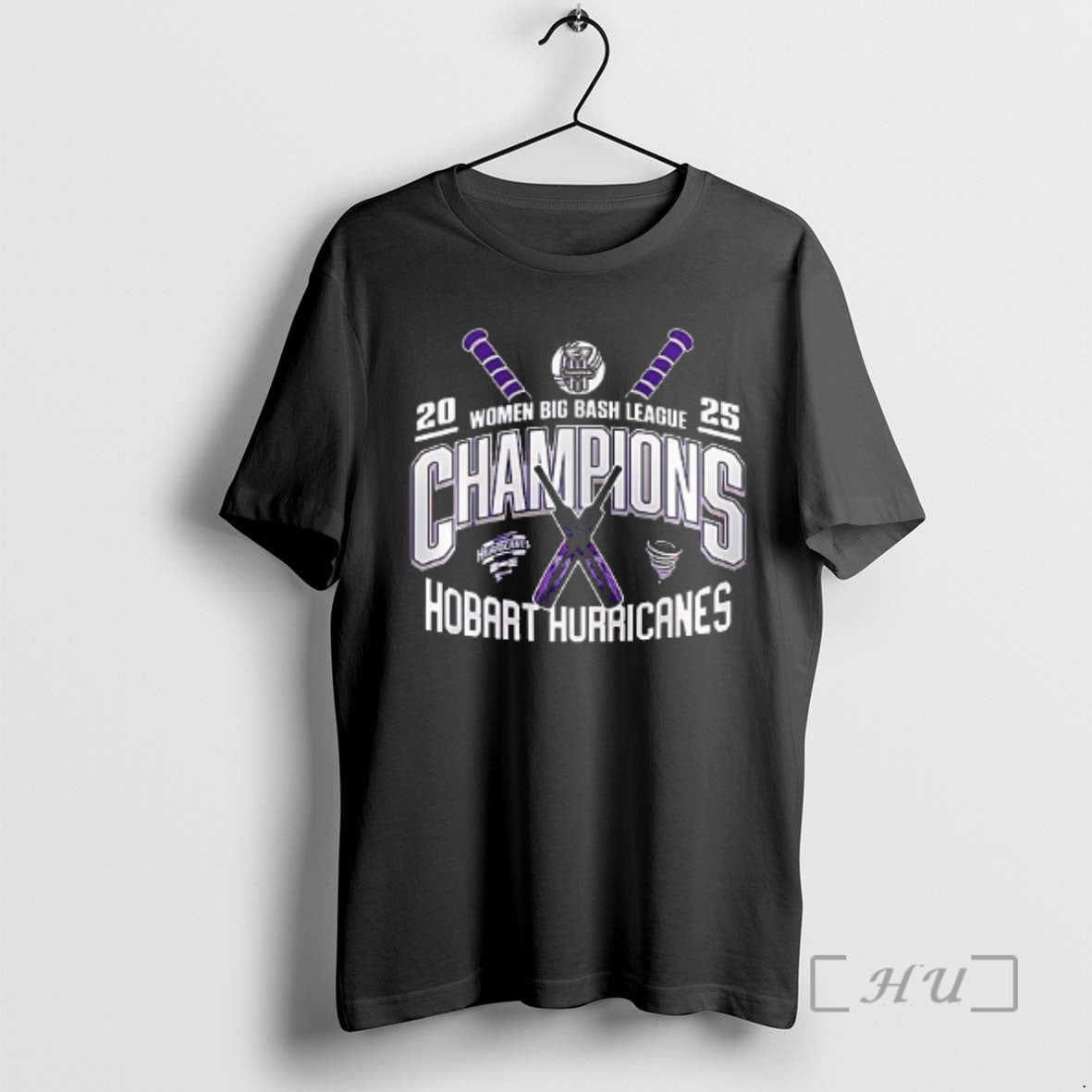 Officials Hobart Hurricanes Wbbl Champions Logo Double Sided Graphic T-Shirts, Hoodie, Sweatshirt | CiraTrend.com