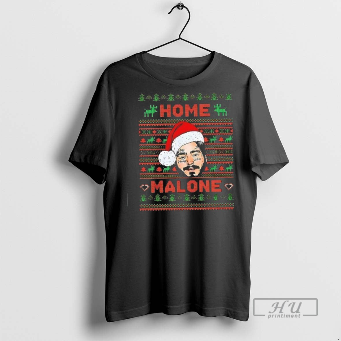 Officials Home Post Malone Ugly Christmas T Shirt