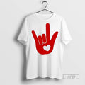 Officials I Love You Sign Language Hand Heart T Shirt