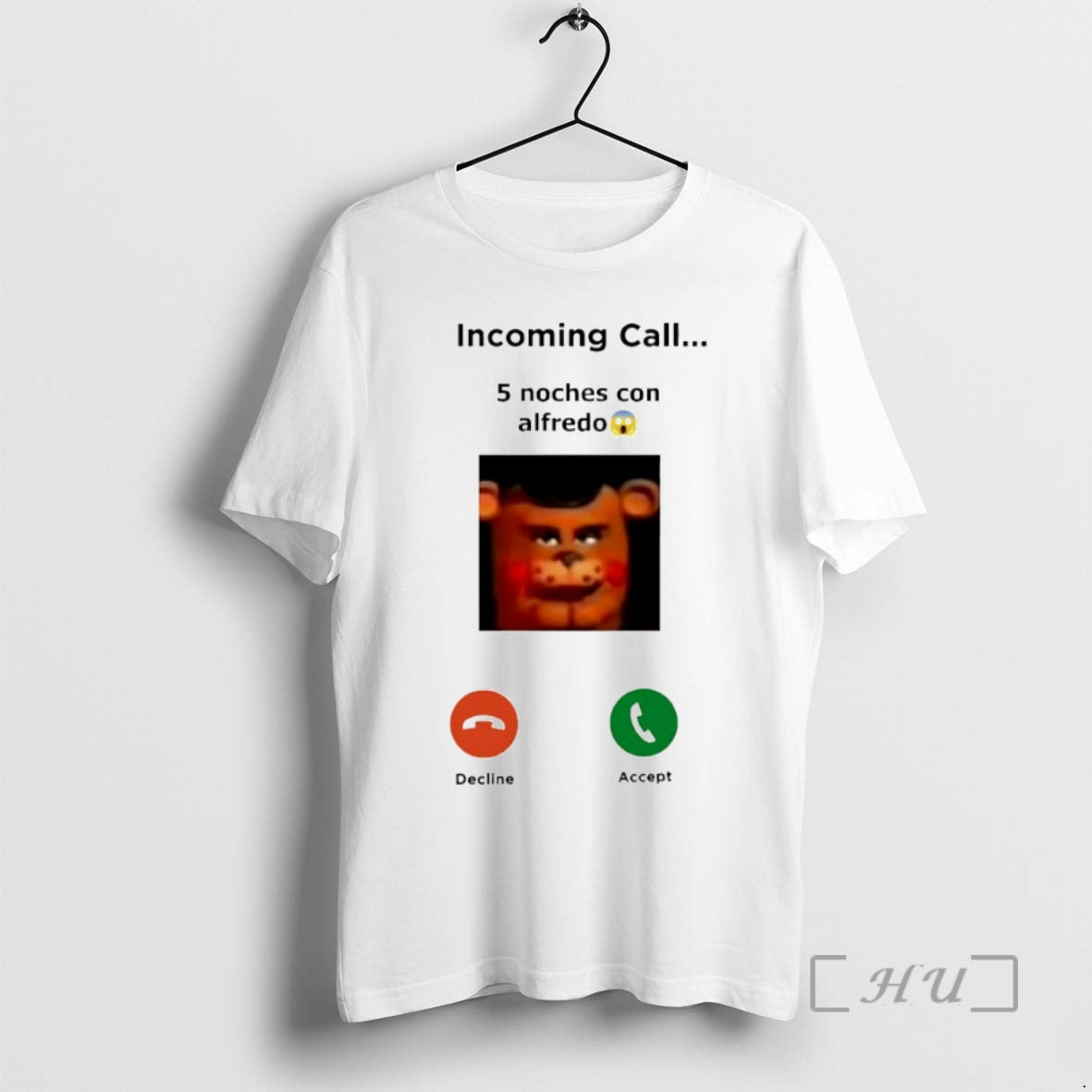 Officials Incoming Call 5 Noches Con Alfredo Freddy Fazbear Circle T-Shirts, Hoodie, Sweatshirt | CiraTrend.com
