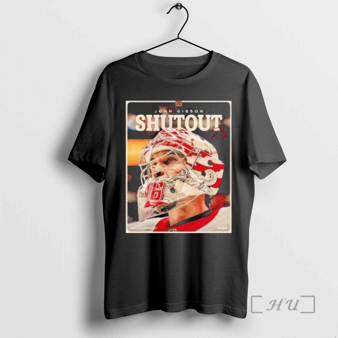 Officials John Gibson Detroit Red Wings Shutout Signature T-Shirts, Hoodie, Sweatshirt | CiraTrend.com