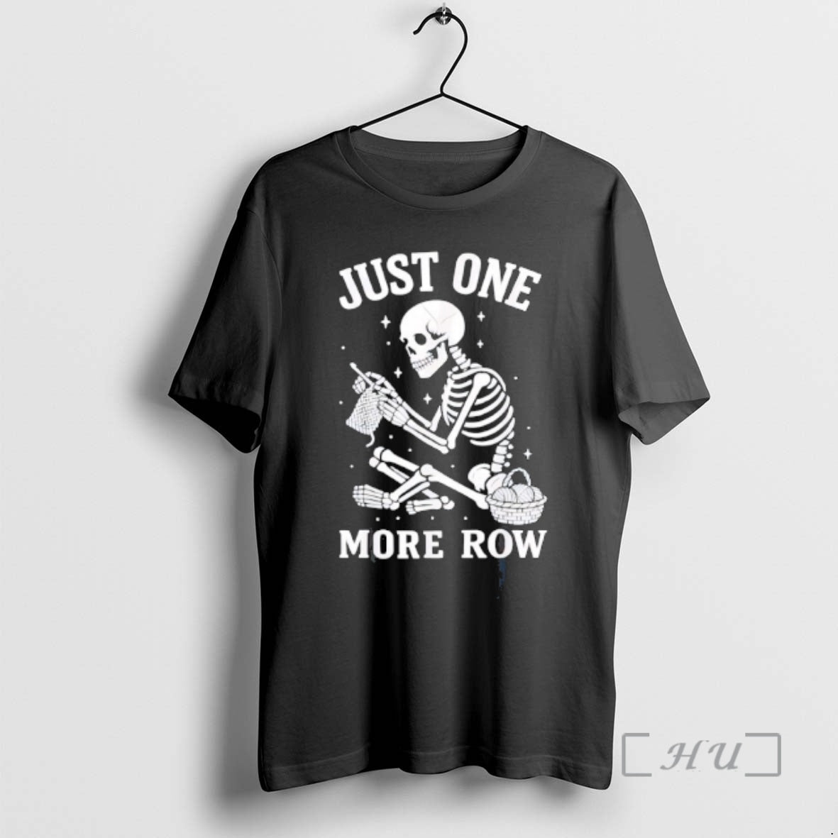 Officials Just One More Row Crochet Skeleton Crocheting Knitting Lover T-Shirts, Hoodie, Sweatshirt | CiraTrend.com