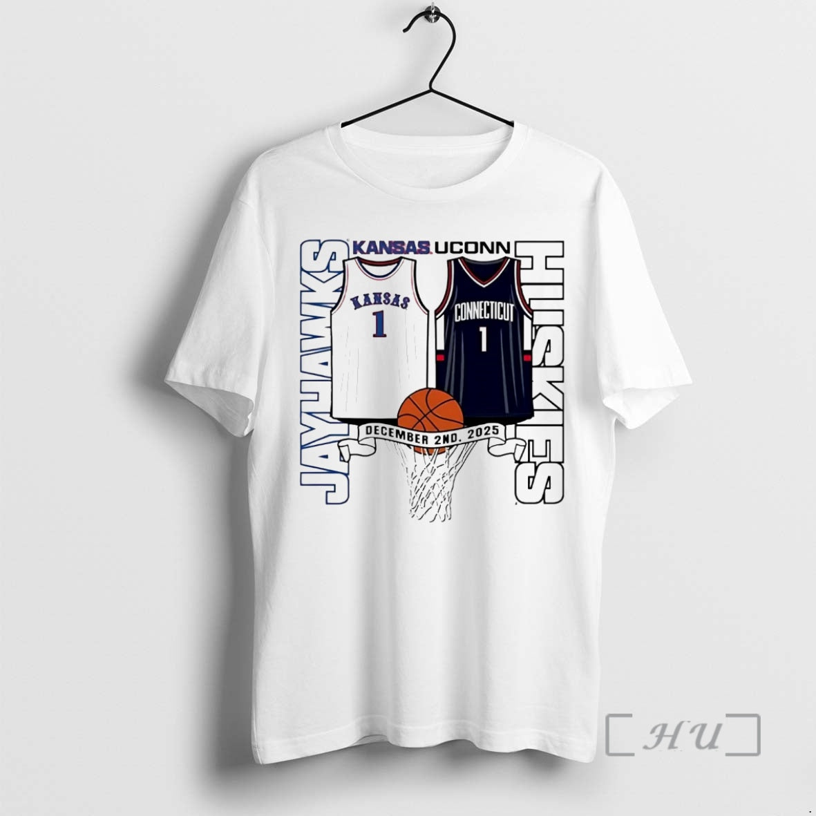Officials Kansas Jayhawks Vs Uconn Huskies Jersey Matchup T-Shirts, Hoodie, Sweatshirt | CiraTrend.com