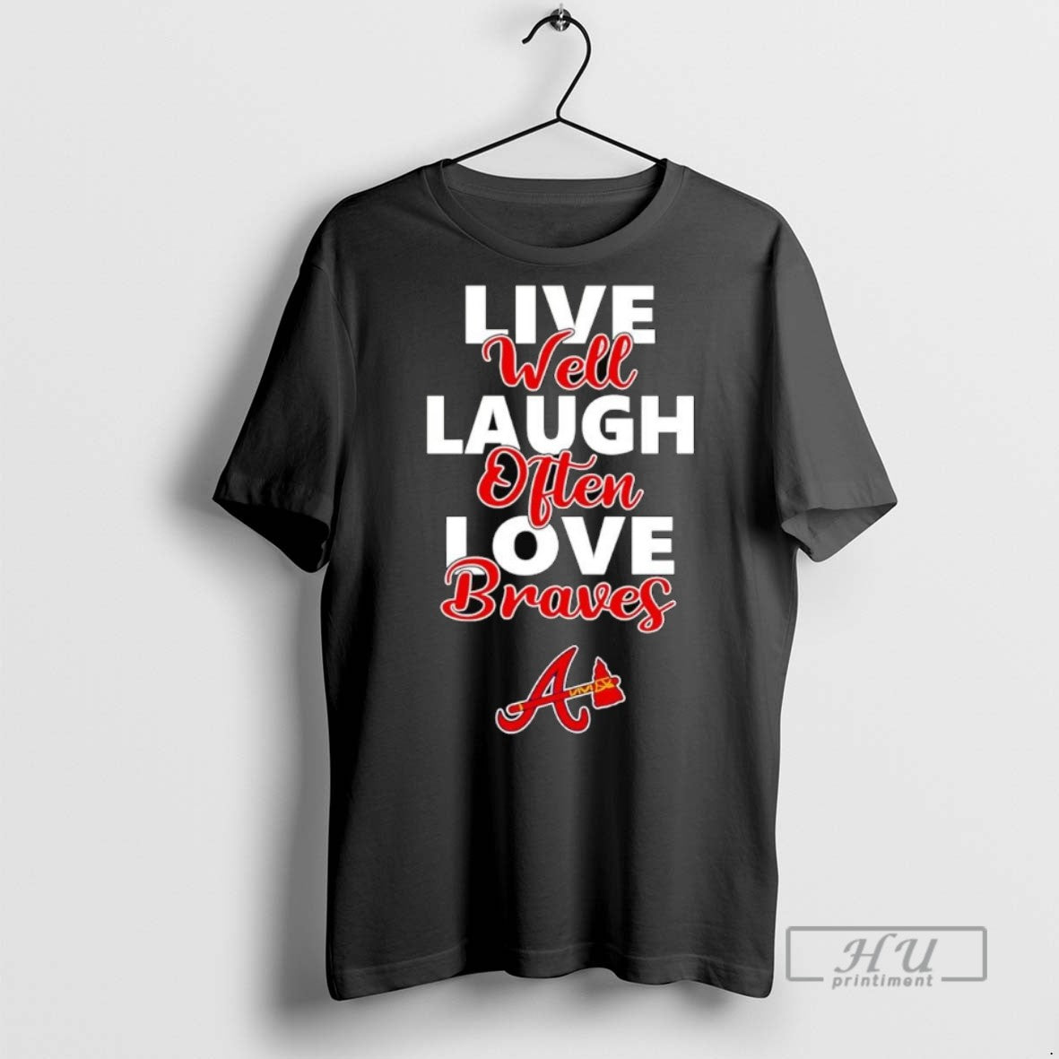 Officials Live Well Laugh Often Love Atlanta Braves Tee Shirt