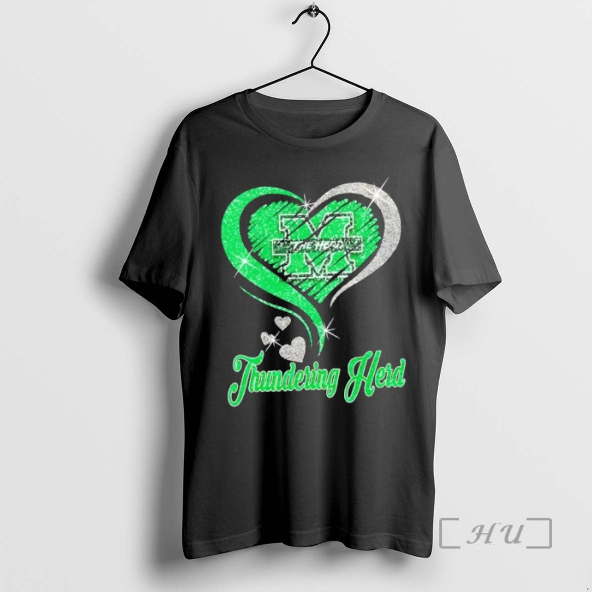 Officials Marshall Thundering Herd Football In Glitter Heart Fans T-Shirts, Hoodie, Sweatshirt | CiraTrend.com